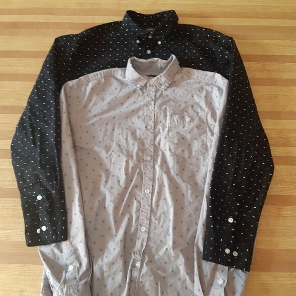 Lot of 2 Alpha Beta Button-Down Dress Shirts - Picture 2 of 7